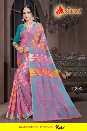 Haytee Arabic poly Cotton Saree wholesale price