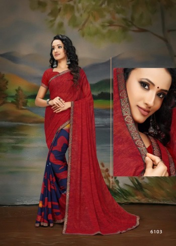 Haytee Sakhi vol 4 Rennial Print Saree wholesaler