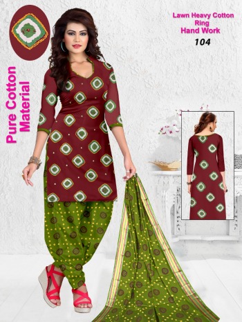 Heavy Cotton Bandhej Dress wholesale Price