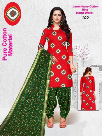 Heavy Cotton Bandhej Dress wholesale Price