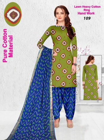 Heavy Cotton Bandhej Dress wholesale Price