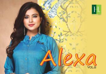 Hirwa Alexa vol 2 Rayon Kurtis wholesaler