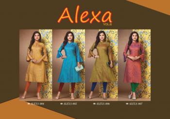 Hirwa Alexa vol 2 Rayon Kurtis wholesaler