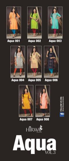 Hirwa Aqua vol 3 Rayon Daily wear kurtis wholesaler