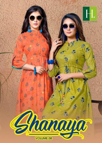 Hirwa Shanaya vol 8 Rayon kurtis wholesaler