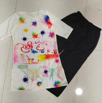 Holi Festival Kurtis with Palazzo wholesaler