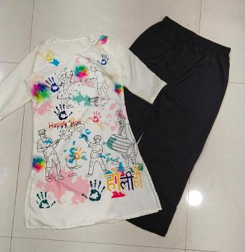 Holi Festival Kurtis with Palazzo wholesaler