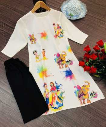 Holi Festival Kurtis with Palazzo wholesaler