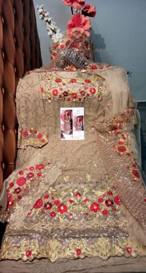 Hoor Tex Nafiza Colour Gold vol 3 Pakistani Suits