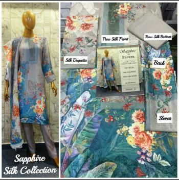 Hurera sapphire Luxury Silk Collection 2020 pakistani Suits wholesaler