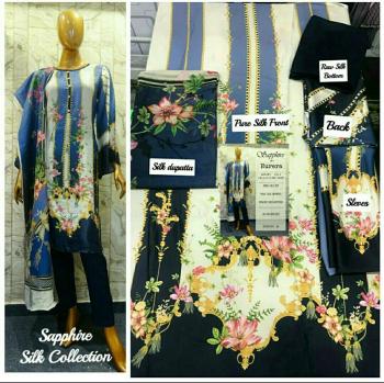 Hurera sapphire Luxury Silk Collection 2020 pakistani Suits wholesaler