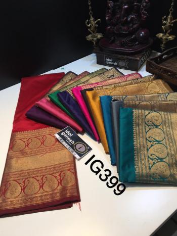 Idol Ganesh Soft Banarasi Silk Saree wholesale Price