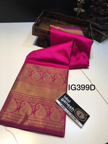 Idol Ganesh Soft Banarasi Silk Saree wholesale Price