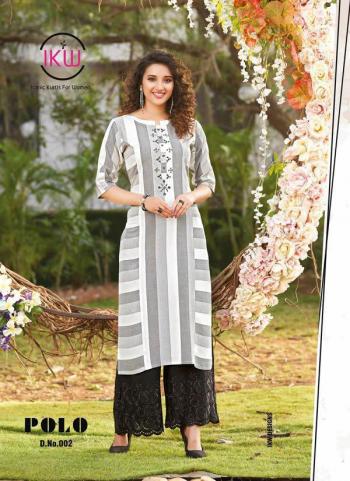 IKW Polo Rayon Embroidered Kurtis wholesaler