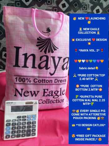 Inaya Eagle vol 2 Karachi Cotton pakistani Dress wholesale Price