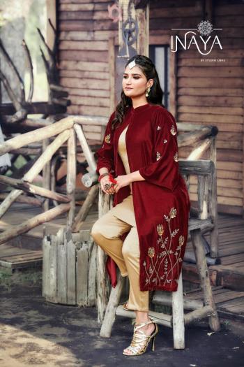 INaya LPC 72 Velvet party wear kurtis with Pant wholesale price