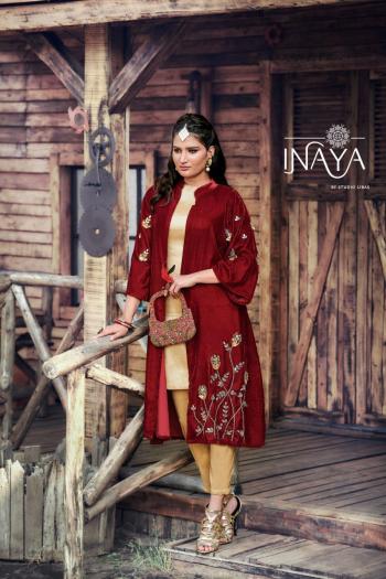 INaya LPC 72 Velvet party wear kurtis with Pant wholesale price