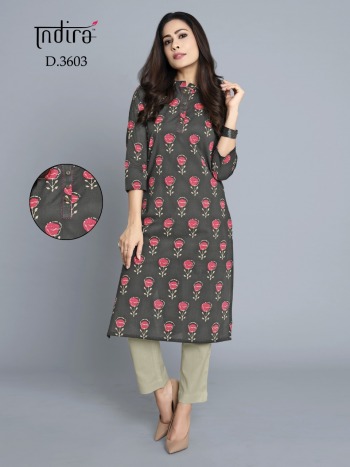 Indira Apparel Rozana vol 3 Cotton kurtis wholesaler