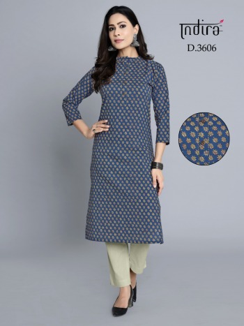 Indira Apparel Rozana vol 3 Cotton kurtis wholesaler