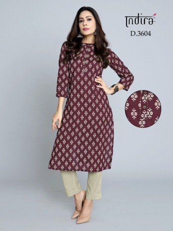 Indira Apparel Rozana vol 3 Cotton kurtis wholesaler