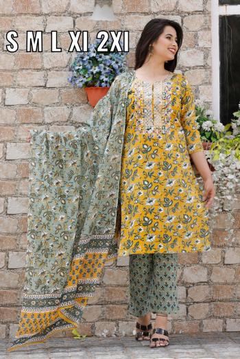 Jaipuri-kurtis-with-pant-and-Dupatta-buy-wholesale-Price-3