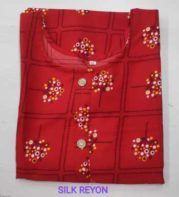 Jaipuri Rayon, cotton casual wear kurtis wholesaler