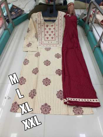 Jaipuri Rayon hand work Kurtis with palazzo