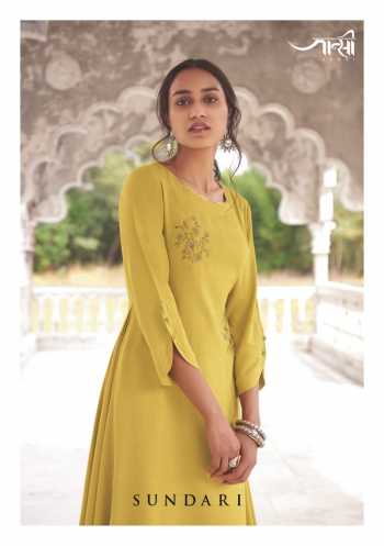 Jansi Sundari Kurtis with Palazzo catalog wholesaler