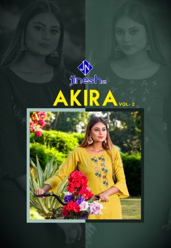 Jinesh Nx Akira vol 2 Casual wear Kurtis wholesaler