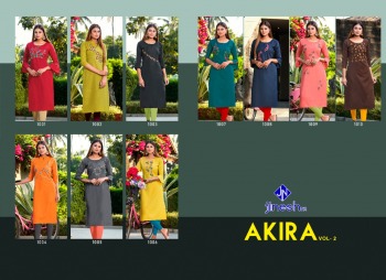 Jinesh Nx Akira vol 2 Casual wear Kurtis wholesaler