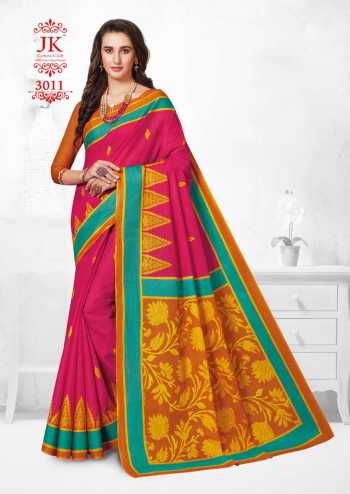 JK tulsi vol 3 Cotton Casual wear Saree catalog Wholesaler