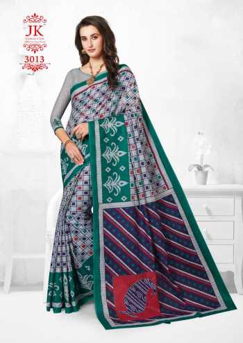 JK tulsi vol 3 Cotton Casual wear Saree catalog Wholesaler