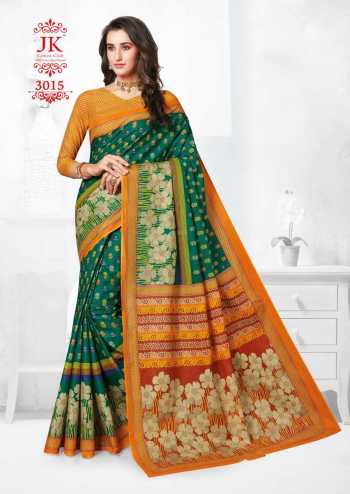 JK tulsi vol 3 Cotton Casual wear Saree catalog Wholesaler