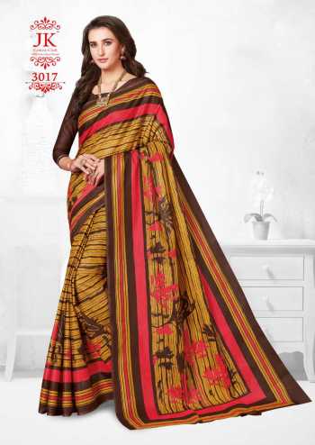 JK tulsi vol 3 Cotton Casual wear Saree catalog Wholesaler