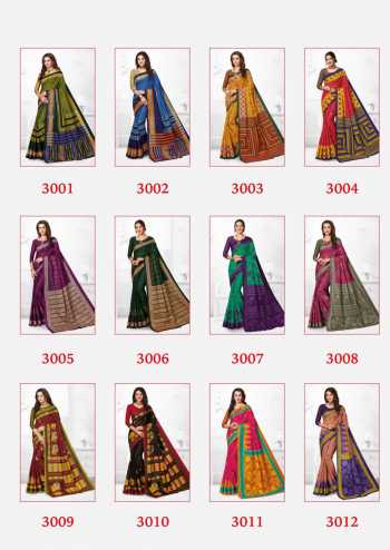 JK tulsi vol 3 Cotton Casual wear Saree catalog Wholesaler