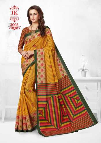 JK tulsi vol 3 Cotton Casual wear Saree catalog Wholesaler