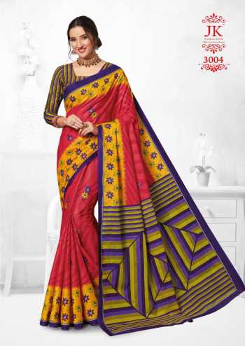 JK tulsi vol 3 Cotton Casual wear Saree catalog Wholesaler