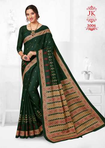 JK tulsi vol 3 Cotton Casual wear Saree catalog Wholesaler