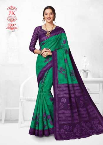 JK tulsi vol 3 Cotton Casual wear Saree catalog Wholesaler