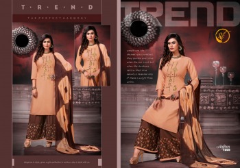 JLF Aafreen hand work Kurtis with palazzo and dupatta