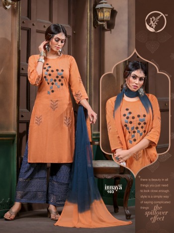 JLF Innaya vol 1 kurtis with palazzo and Dupatta