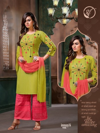 JLF Innaya vol 1 kurtis with palazzo and Dupatta