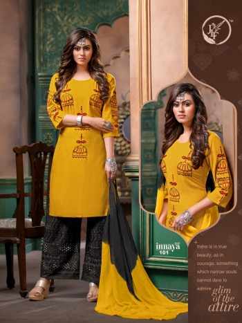 JLF Innaya vol 1 kurtis with palazzo and Dupatta