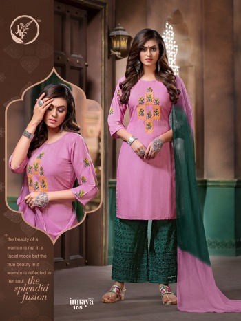 JLF Innaya vol 1 kurtis with palazzo and Dupatta