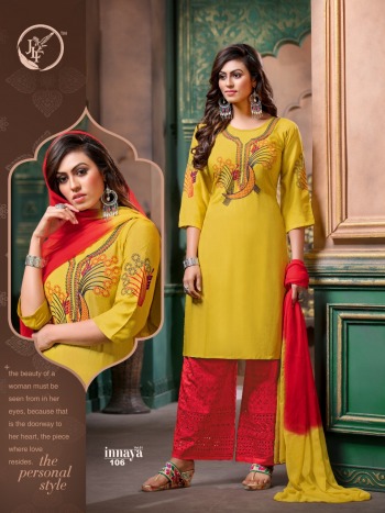 JLF Innaya vol 1 kurtis with palazzo and Dupatta