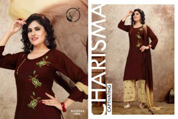 JLF Naishaa kurtis with Palazzo and Dupatta catalog