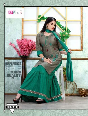 K9 Lilly Rayon Kurtis with Skirt and Dupatta