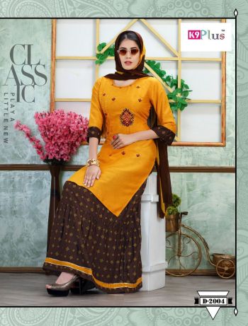 K9 Lilly Rayon Kurtis with Skirt and Dupatta