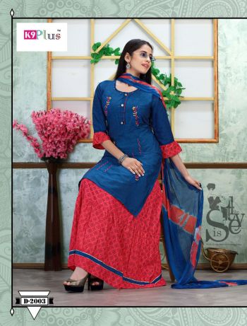 K9 Lilly Rayon Kurtis with Skirt and Dupatta