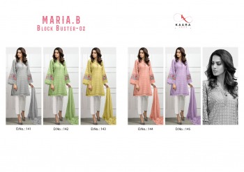 Kaara Suits Maria B Block buster 2 Pakistani Suits